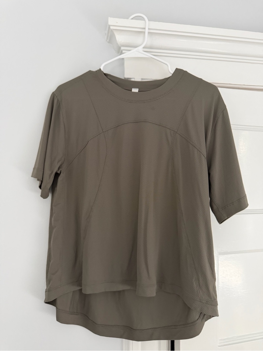 lululemon athletica Short Sleeve Performance Tee in Olive Green